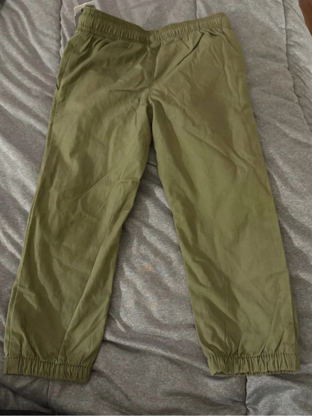 Carter's Olive Green Elastic Waist Joggers with Drawstring